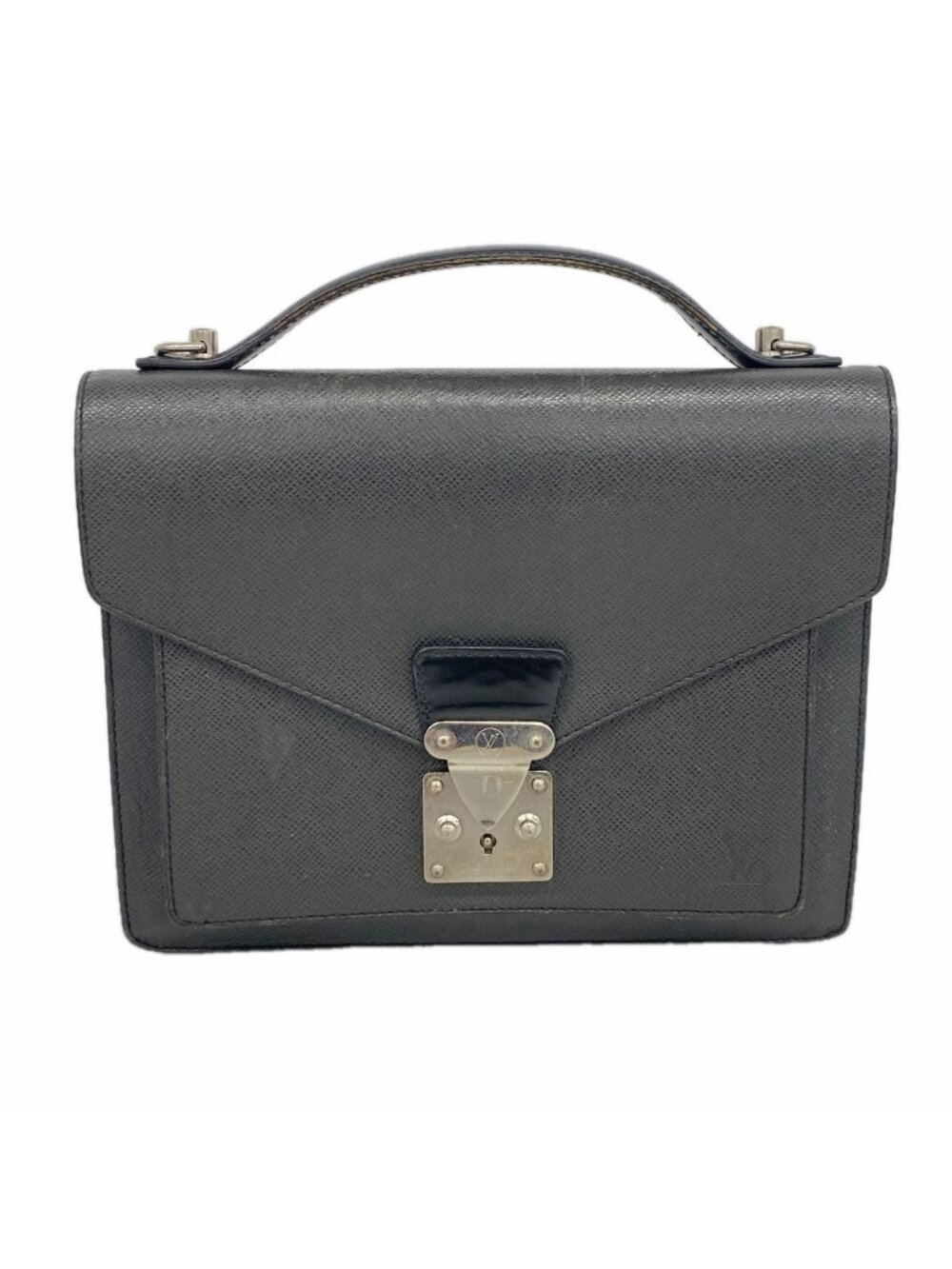 Louis Vuitton Handbag Taiga Monceau 28 Ardoise